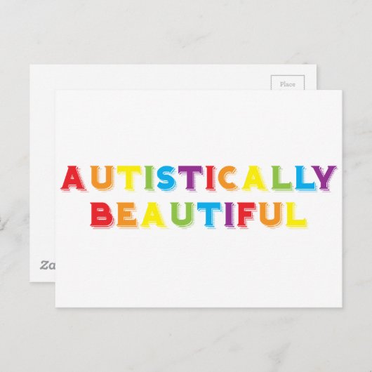 Autistisch mooi briefkaart (Voorkant / Achterkant)