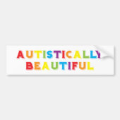 Autistisch mooi bumpersticker (Voorkant)