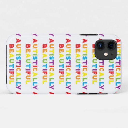 Autistisch mooi Case-Mate iPhone case (Achterkant (horizontaal))