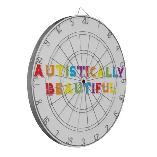 Autistisch mooi dartbord (Voorkant Links)