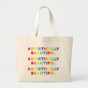 Autistisch mooi grote tote bag