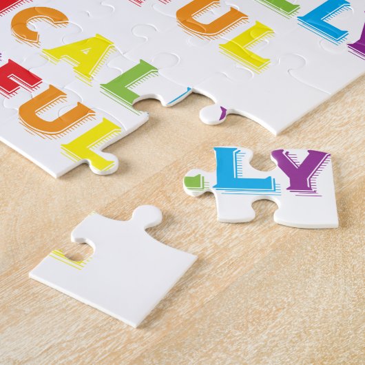 Autistisch mooi legpuzzel (Zijkant)