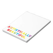 Autistisch mooi notitieblok (Linkerzijde)