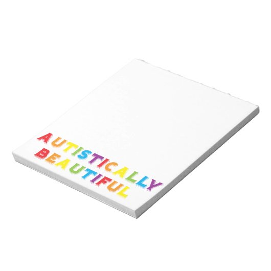 Autistisch mooi notitieblok (Linkerzijde)