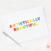 Autistisch mooi rechthoekige sticker (Envelop)