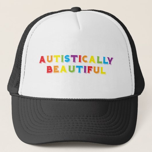 Autistisch mooi trucker pet (Voorkant)