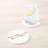 Autistisch mooi zandsteen onderzetter (Zijkant)