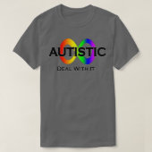 Autistisch omgaan met IT-neurodiversiteit T-shirt (Design voorkant)