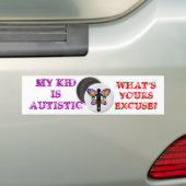 AUTISTISCH ONDERZOEK BUMPERSTICKER (Op auto)