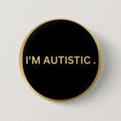 autistisch ontwerp ronde button 5,7 cm (Voorkant)