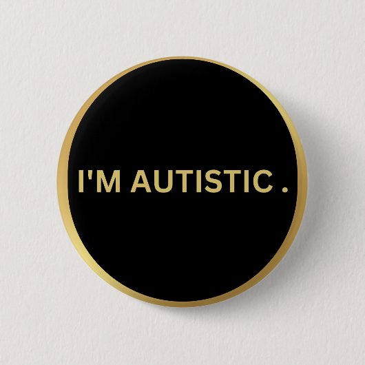 autistisch ontwerp ronde button 5,7 cm (Voorkant)