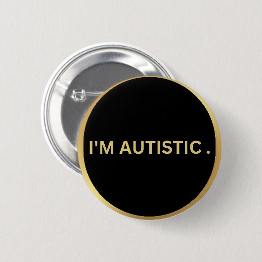 autistisch ontwerp ronde button 5,7 cm (Voorkant /achterkant)
