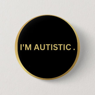 autistisch ontwerp ronde button 5,7 cm