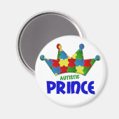 Autistisch prins 1 AUTISME Magneet (Voorkant / Achterkant)