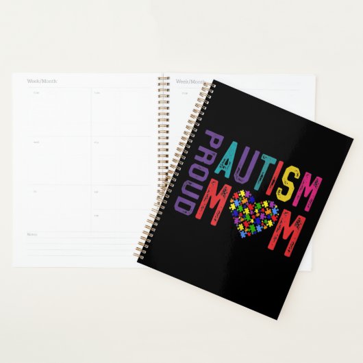 Autistisch | Proud Autism Mam Puzzle Piece Planner (Display)