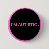 autistisch ronde button 5,7 cm (Voorkant)