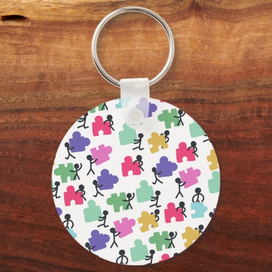 autistisch sleutelhanger (Voorkant)