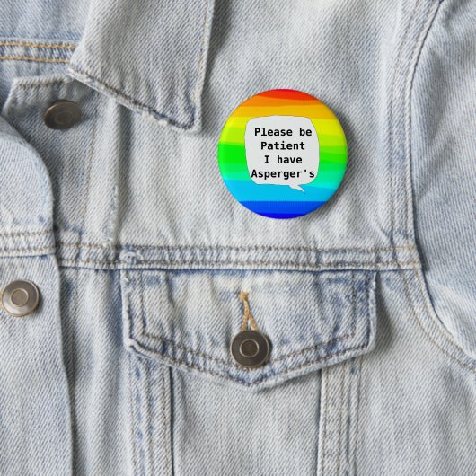 autistisch spectrum van het aspergersyndroom ronde button 5,7 cm (In situ)