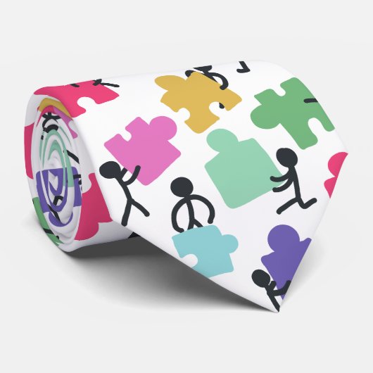 autistisch stropdas (Opgerold)