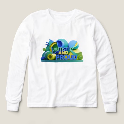 Autistisch & Trots Kinderen T-Shirt (Voorkant)
