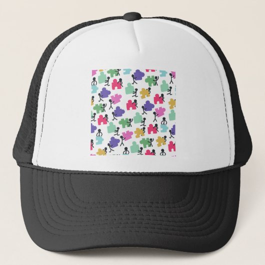 autistisch trucker pet (Voorkant)