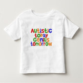 Autistisch vandaag kinder shirts (Voorkant)
