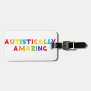 Autistisch verbazingwekkend bagagelabel
