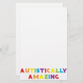 Autistisch verbazingwekkend briefpapier (Voorkant / Achterkant)