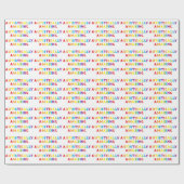 Autistisch verbazingwekkend cadeaupapier (Vlak)