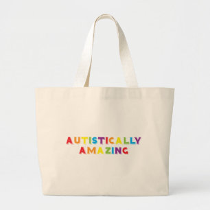 Autistisch verbazingwekkend grote tote bag