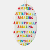 Autistisch verbazingwekkend keramisch ornament (Rechts)