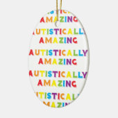 Autistisch verbazingwekkend keramisch ornament (Links)