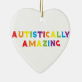 Autistisch verbazingwekkend keramisch ornament (Rechts)