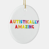 Autistisch verbazingwekkend keramisch ornament (Rechts)