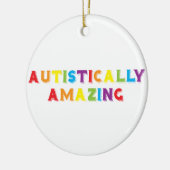 Autistisch verbazingwekkend keramisch ornament (Links)