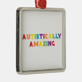 Autistisch verbazingwekkend metalen ornament (Rechts)