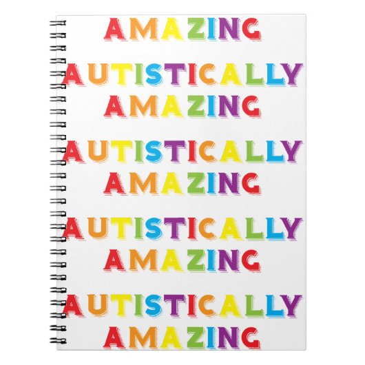 Autistisch verbazingwekkend notitieboek (Voorkant)