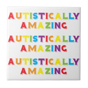 Autistisch verbazingwekkend tegeltje