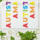 Autistisch verbazingwekkend theedoek (Gevouwen)