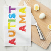 Autistisch verbazingwekkend theedoek (Quarter Fold)