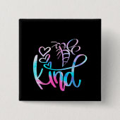 Autistisch | Wees bewuster van autisme Vierkante Button 5,1 Cm (Voorkant)