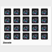 Autistisch | Wees bewuster van autisme Vierkante Sticker (Vel)
