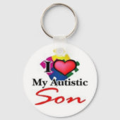 autistisch zoon sleutelhanger (Voorkant)