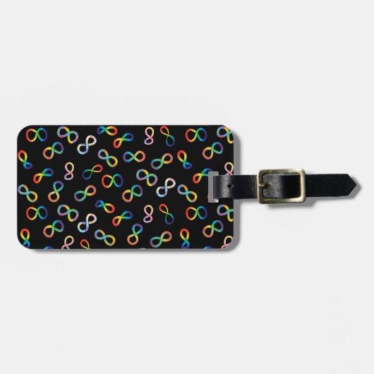 Autistische acceptatie | Contactgegevens toevoegen Bagagelabel (Voorkant horizontaal)