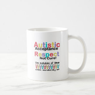 Autistische Acceptatie Respecteer Geen Genezing Koffiemok