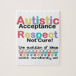 Autistische Acceptatie Respecteer Geen Genezing Legpuzzel