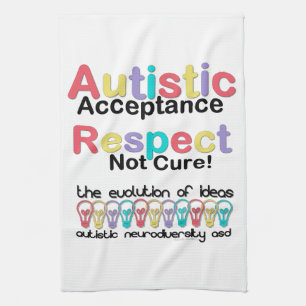 Autistische Acceptatie Respecteer Geen Genezing Theedoek