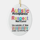 Autistische acceptatie respecteren niet zuiver keramisch ornament (Rechts)