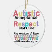 Autistische acceptatie respecteren niet zuiver keramisch ornament (Links)