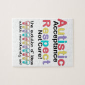 Autistische acceptatie respecteren niet zuiver legpuzzel (Horizontaal)